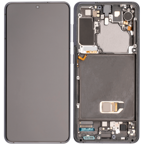 Écran OLED avec cadre pour Samsung Galaxy S21 5G (compatible qualité supérieure) (Gris fantôme) – Image 2