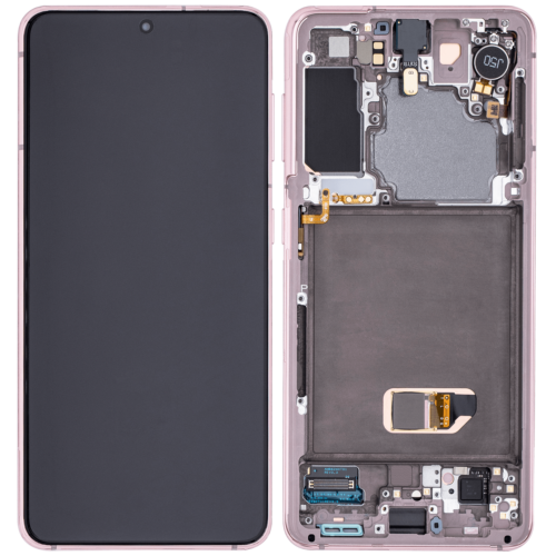Bloc écran OLED avec cadre pour Samsung Galaxy S21 5G (compatible qualité supérieure) (Phantom Violet) – Image 2