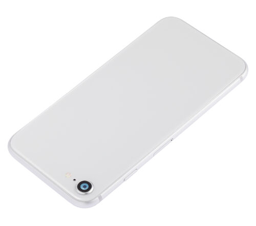 Back Housing W/ Small Components Pre-Installed For iPhone 8 (No Logo) (Aftermarket Plus) (Silver) – Image 5