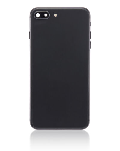 Coque arrière avec petits composants préinstallés pour iPhone 8 Plus (sans logo) (compatible Plus) (gris sidéral) – Image 3