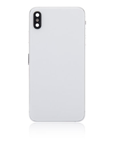 Back Housing W/ Small Components Pre-Installed For iPhone XS Max (No Logo) (Aftermarket Plus) (Silver) – Image 7