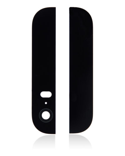 Back Glass (Up + Down) For IPhone 5S (Black)