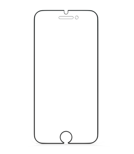 Casper Silicone Tempered Glass For iPhone 6 Plus / 6S Plus / 7 Plus / 8 Plus (Retail Pack) (Clear) – Image 2