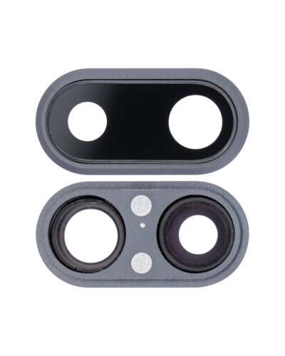 Back Camera Lens With Bracket & Bezel For iPhone 8 Plus (Aftermarket Plus) (Space Gray) (10 Pack) – Image 2