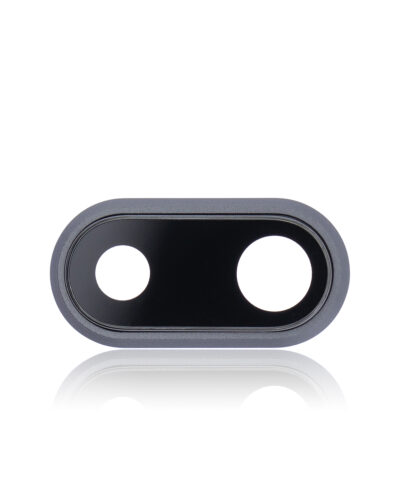 Back Camera Lens With Bracket & Bezel For iPhone 8 Plus (Aftermarket Plus) (Space Gray) (10 Pack) – Image 4