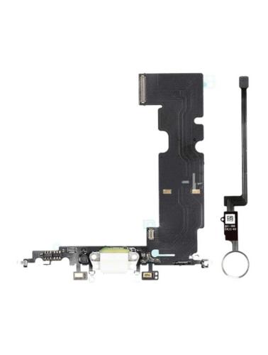 Bouton Home Solution avec connecteur de charge pour iPhone 8 (argent) (Version 2) – Image 3