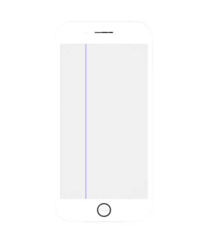 Protection d'écran 4 en 1 (verre avant + cadre + polariseur + film adhésif OCA préinstallé) pour iPhone 8 (lot de 2) (blanc) – Image 2