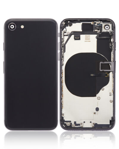 Coque arrière avec petits composants préinstallés pour iPhone 8 (sans logo) (Adaptable Plus) (Gris sidéral) – Image 2