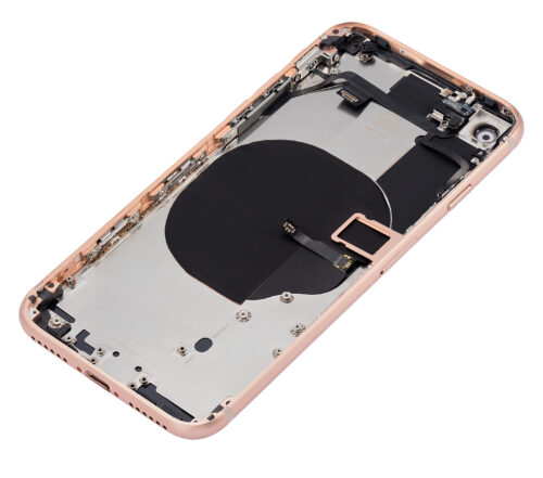 Coque arrière avec petits composants préinstallés pour iPhone 8 (sans logo) (Pièce de rechange Plus) (Or) – Image 6