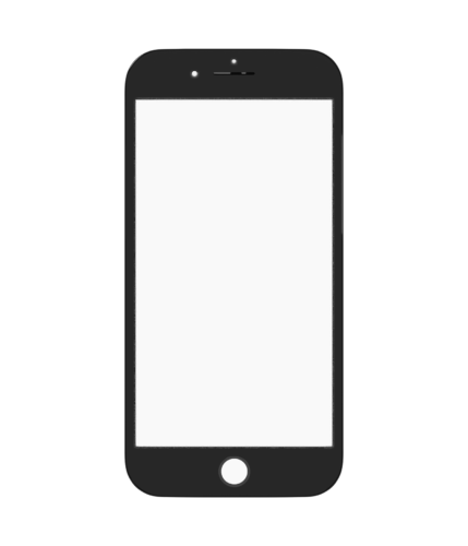 3 en 1 (vitre avant + cadre + OCA pré-installé) pour iPhone 7 (OCA Master) (noir) (lot de 2) – Image 2