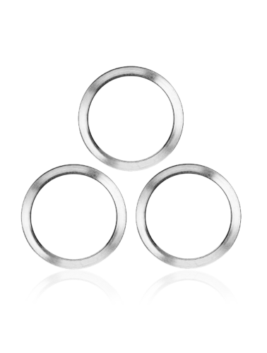 Caméra arrière cadre Ring Only pour iPhone 11 Pro / 11 Pro Max (argent) (3 Piece Set) (lot de 10) – Image 3