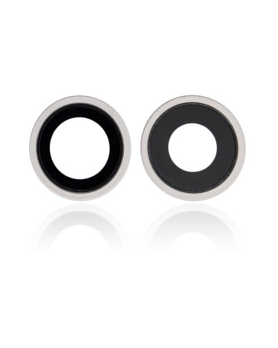 Back Camera Lens With Bracket & Bezel For iPhone 12 / 12 Mini (Aftermarket Plus) (White) – Image 4
