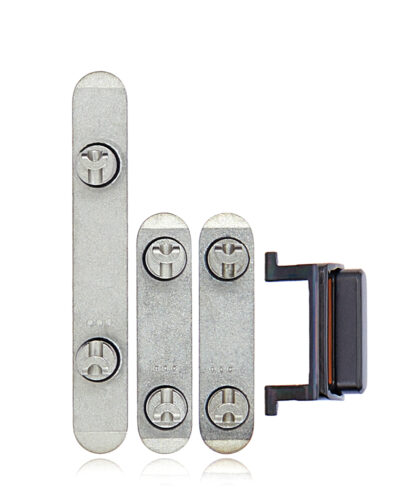 Boutons physiques (Marche/Arrêt / Volume / Interrupteur) pour iPhone X (Noir) – Image 2