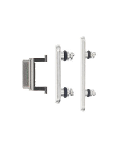 Boutons physiques (Marche/Arrêt / Volume / Interrupteur) pour iPhone X (Argent) – Image 6