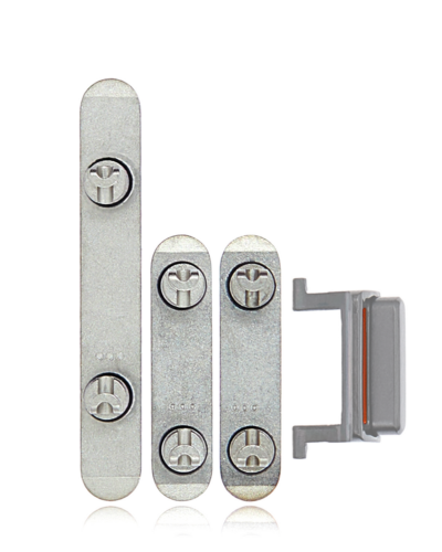 Boutons physiques (Marche/Arrêt / Volume / Interrupteur) pour iPhone X (Argent) – Image 7