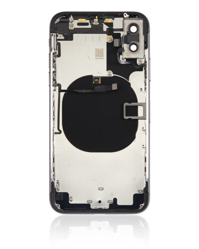 Coque arrière avec petits composants préinstallés pour iPhone X (sans logo) (Aftermarket Plus) (Gris sidéral) – Image 4