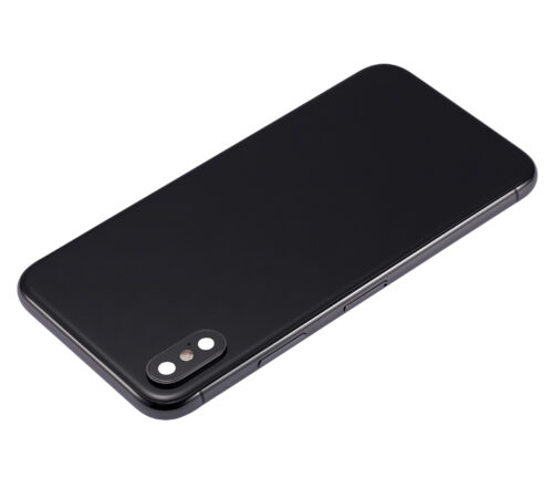 Coque arrière avec petits composants préinstallés pour iPhone X (sans logo) (Aftermarket Plus) (Gris sidéral) – Image 5