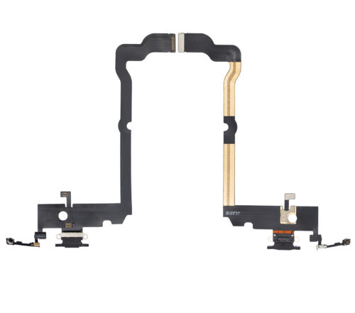 Charging Port Flex Cable For iPhone XS Max (Aftermarket) (Space Gray) – Image 2