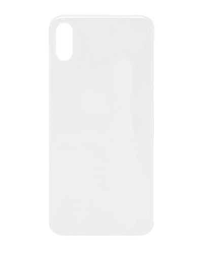 Back Cover Glass For iPhone XS (No Logo) (Silver) – Image 4