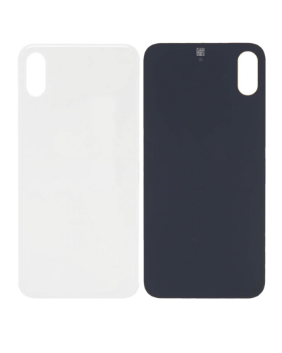 Back Cover Glass For iPhone XS (No Logo) (Silver) – Image 5
