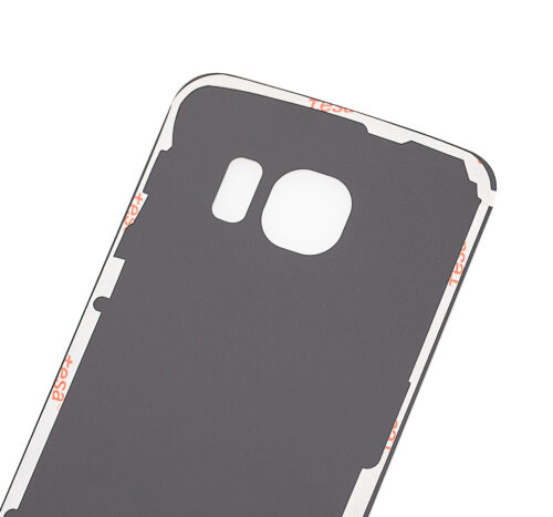 Verre de protection arrière pour Samsung Galaxy S6 Edge (sans logo) (Adaptable Plus) (Or) – Image 2