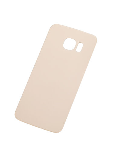 Verre de protection arrière pour Samsung Galaxy S6 Edge (sans logo) (Adaptable Plus) (Or) – Image 5