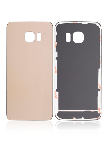 Verre de protection arrière pour Samsung Galaxy S6 Edge (sans logo) (Adaptable Plus) (Or) – Image 8