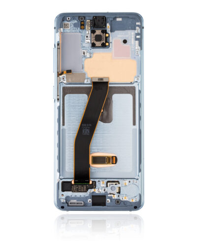 Écran OLED avec cadre pour Samsung Galaxy S20 4G/5G (cadre ultra-fin 5G non Verizon) (reconditionné) (bleu nuage) – Image 3