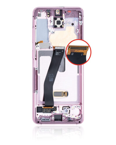 Écran OLED avec cadre pour Samsung Galaxy S20 5G (cadre ultra-fin Verizon 5G uniquement) (reconditionné) (rose nuage) – Image 4
