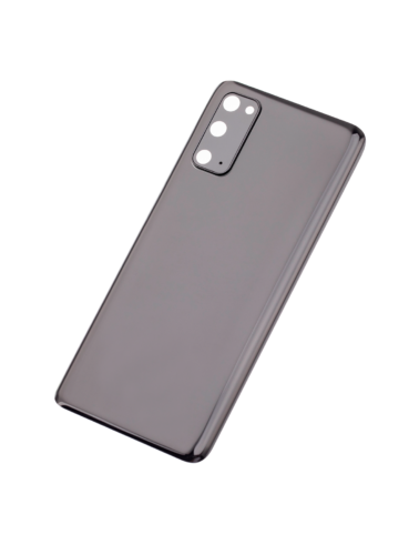 Back Cover Glass With Camera Lens For Samsung Galaxy S20 5G (No Logo) (Aftermarket Plus) (Cosmic Black) – Image 2