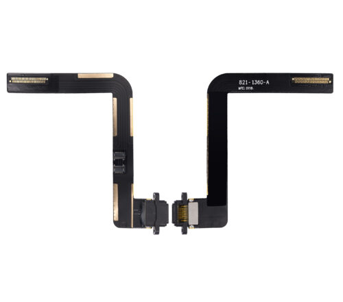 Nappe de connecteur de charge pour iPad Air 1 / iPad 5 (2017) / iPad 6 (2018) (Soldering Required) (compatible qualité supérieure) (noir) – Image 2