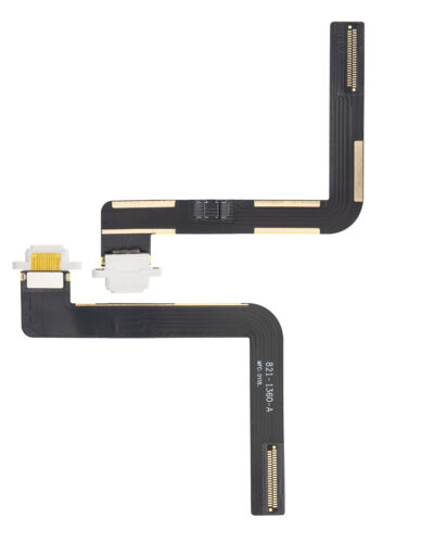 Charging Port Flex Cable For iPad Air 1 / iPad 5 (2017) / iPad 6 (2018) (Soldering Required) (Aftermarket Plus) (White) – Image 2