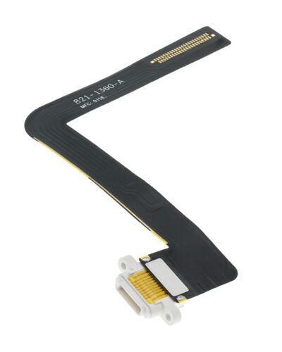 Charging Port Flex Cable For iPad Air 1 / iPad 5 (2017) / iPad 6 (2018) (Soldering Required) (Aftermarket Plus) (White) – Image 7
