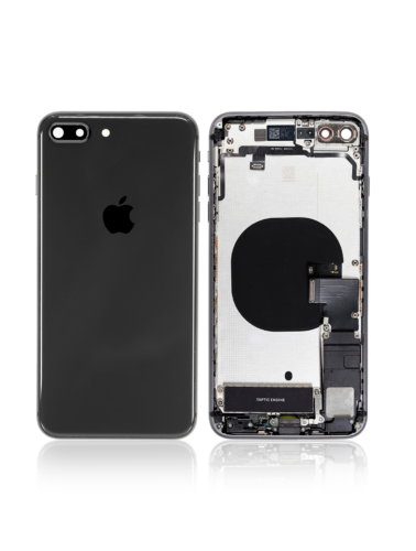 Back châssis W/ Small Components pré-installé pour iPhone 8 Plus (Used OEM Pull, Cosmetic Grade:/B) (with Logo) (gris sidéral)