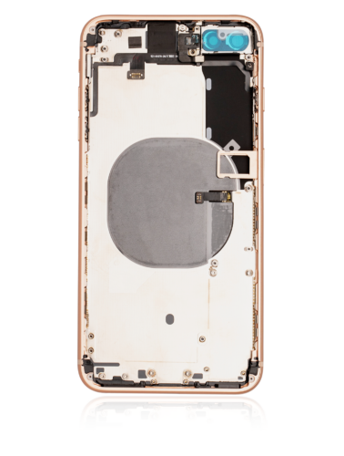 Back Housing W/ Small Components Pre-Installed For iPhone 8 Plus (Used OEM Pull: Grade C) (Gold) – Image 3