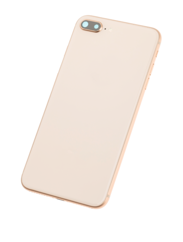 Back Housing W/ Small Components Pre-Installed For iPhone 8 Plus (Used OEM Pull: Grade C) (Gold) – Image 4