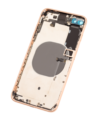 Back Housing W/ Small Components Pre-Installed For iPhone 8 Plus (Used OEM Pull: Grade C) (Gold) – Image 5