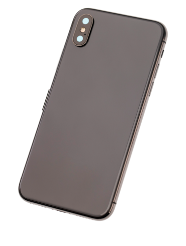 Coque arrière avec petits composants préinstallés pour iPhone X (Pièce d'origine d'occasion : Grade C) (Gris sidéral) – Image 4