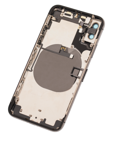 Coque arrière avec petits composants préinstallés pour iPhone X (Pièce d'origine d'occasion : Grade C) (Gris sidéral) – Image 5