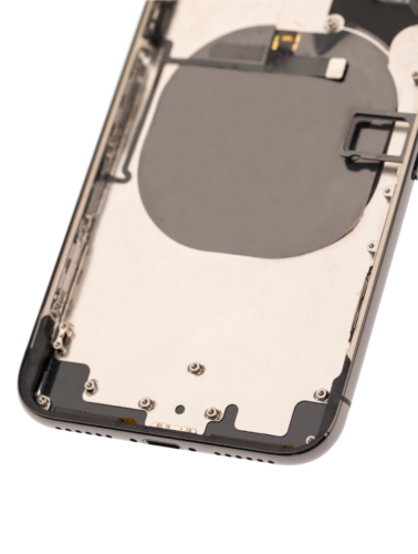 Coque arrière avec petits composants préinstallés pour iPhone X (Pièce d'origine d'occasion : Grade C) (Gris sidéral) – Image 6