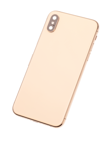 Back Housing W/ Small Components Pre-Installed For iPhone XS (Used OEM Pull: Grade A) (Gold) – Image 4