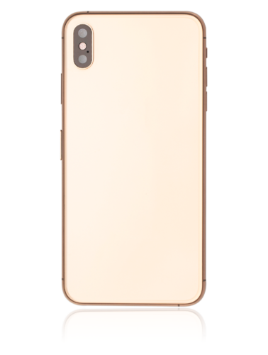 Coque arrière avec petits composants préinstallés pour iPhone XS Max (Pièce d'origine d'occasion : Grade C) (Or) – Image 2