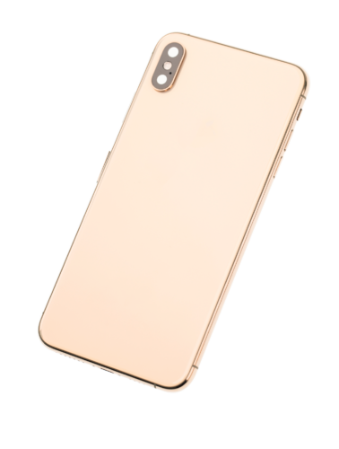 Coque arrière avec petits composants préinstallés pour iPhone XS Max (Pièce d'origine d'occasion : Grade C) (Or) – Image 4