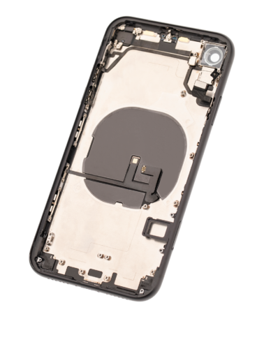 Coque arrière avec petits composants préinstallés pour iPhone XR (Pièce d'origine d'occasion: Grade A) (Noir) – Image 5