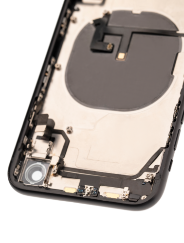 Coque arrière avec petits composants préinstallés pour iPhone XR (Pièce d'origine d'occasion: Grade A) (Noir) – Image 6