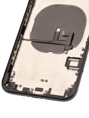 Coque arrière avec petits composants préinstallés pour iPhone XR (Pièce d'origine d'occasion: Grade A) (Noir) – Image 7