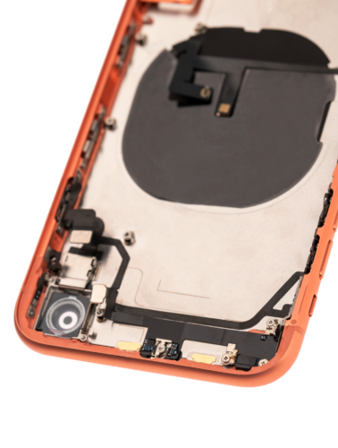 Back châssis W/ Small Components pré-installé pour iPhone XR (Used OEM Pull: Grade B) (corail) – Image 6