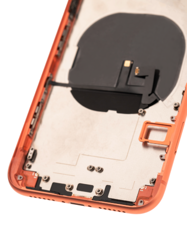 Back châssis W/ Small Components pré-installé pour iPhone XR (Used OEM Pull: Grade B) (corail) – Image 7