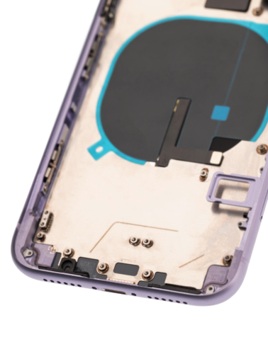 Back Housing W/ Small Components Pre-Installed For iPhone 11 (Used OEM Pull: Grade B) (Purple) – Image 7
