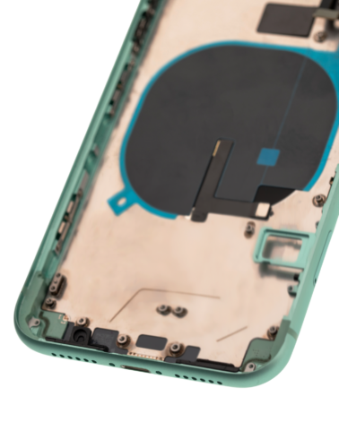 Back Housing W/ Small Components Pre-Installed For iPhone 11 (Used OEM Pull: Grade C) (Green) – Image 7